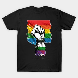 Love is Love - Pride Hand T-Shirt Design #2 (for white Background) T-Shirt